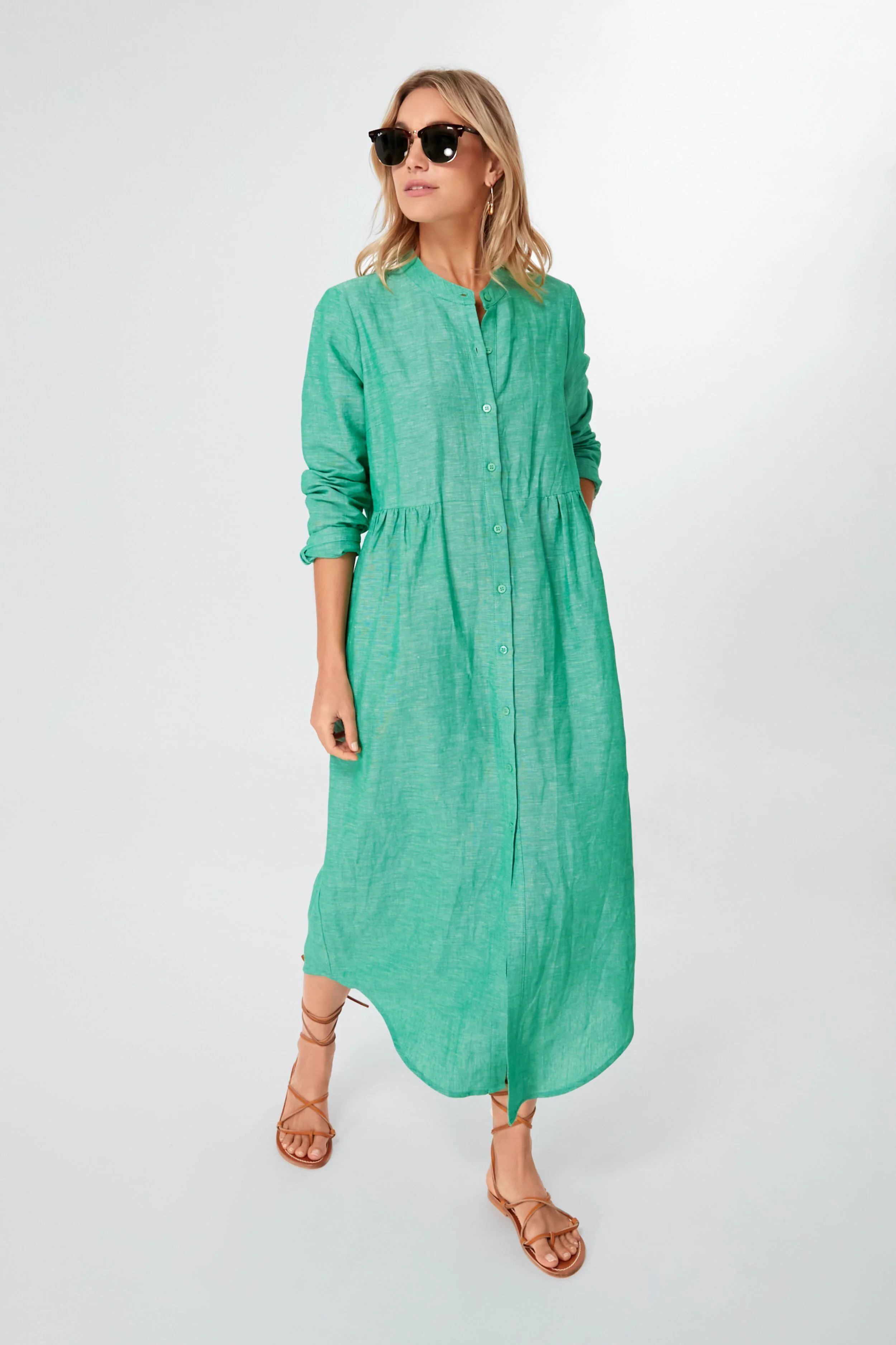 Sea Green Lydell Maxi Dress | Tuckernuck (US)
