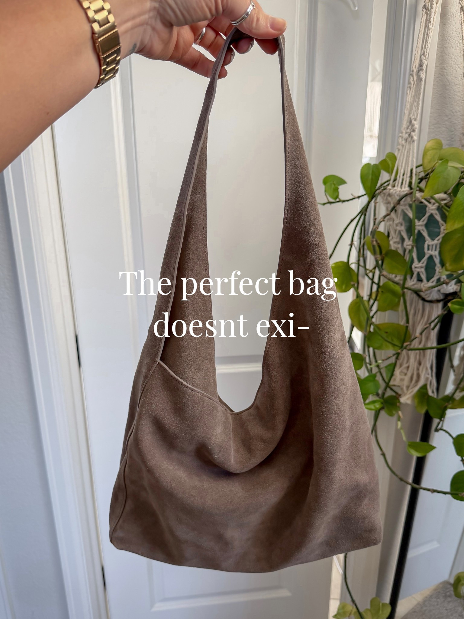 The perfect slouchy affordable suede bag. Color: pebble  

#LTKOver40 #LTKTall