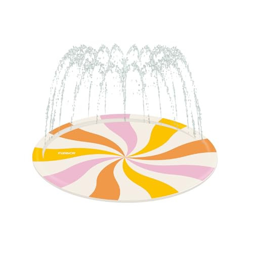 Funboy Splash Pad - Inflatable Sprinkler Pool Water Toys for Kids, Outdoor Water Play Mat for Backyard, Garden, Lawn - Summer Swirl Sprinkler Splash Pad for Boys & Girls | Amazon (US)