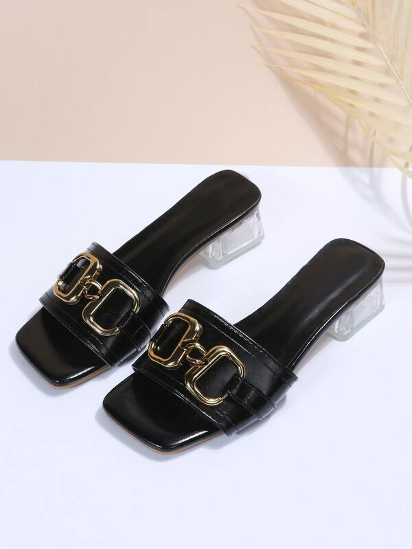 Metal Decor Sandal Mules | SHEIN