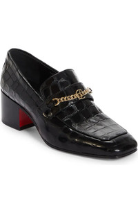 Click for more info about Christian Louboutin MJ Croc Embossed Loafer (Women) | Nordstrom