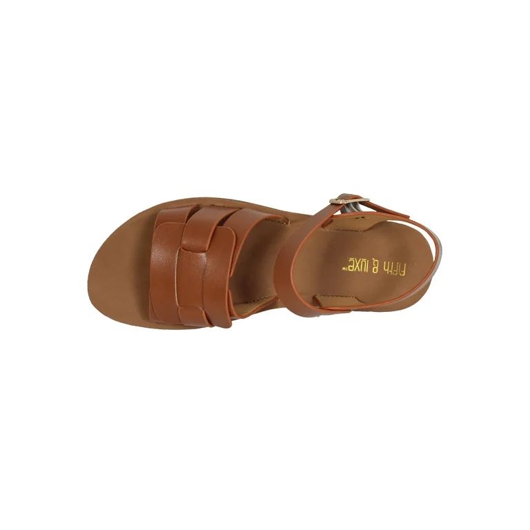 Fifth & Luxe Women’s Woven Comfort Flat Sandals, Sizes 6-11 | Walmart (US)