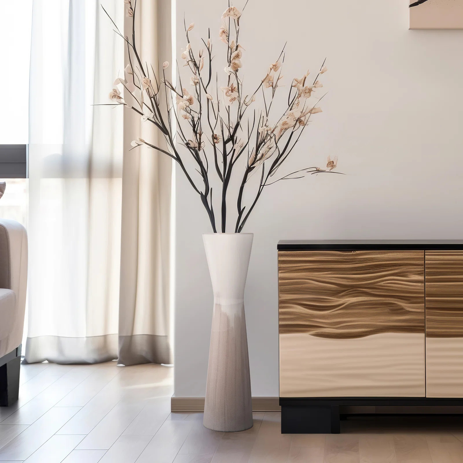 Richarson Contemporary Stoneware Vase - Elegant and Stylish Decorative Accent with Unique Texture... | Wayfair North America