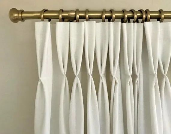 Cozy Linen, Custom Lined Drapery Curtain Panel, Lined Available in Colours | Etsy (US)