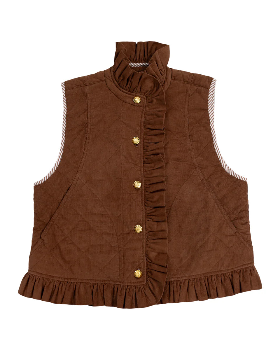 Vivienne Vest in chocolate | Elizabeth Wilson Designs