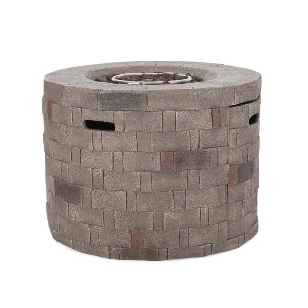 Nathaniel 23.25'' H x 31.75'' W Concrete Propane Outdoor Fire Pit | Wayfair North America