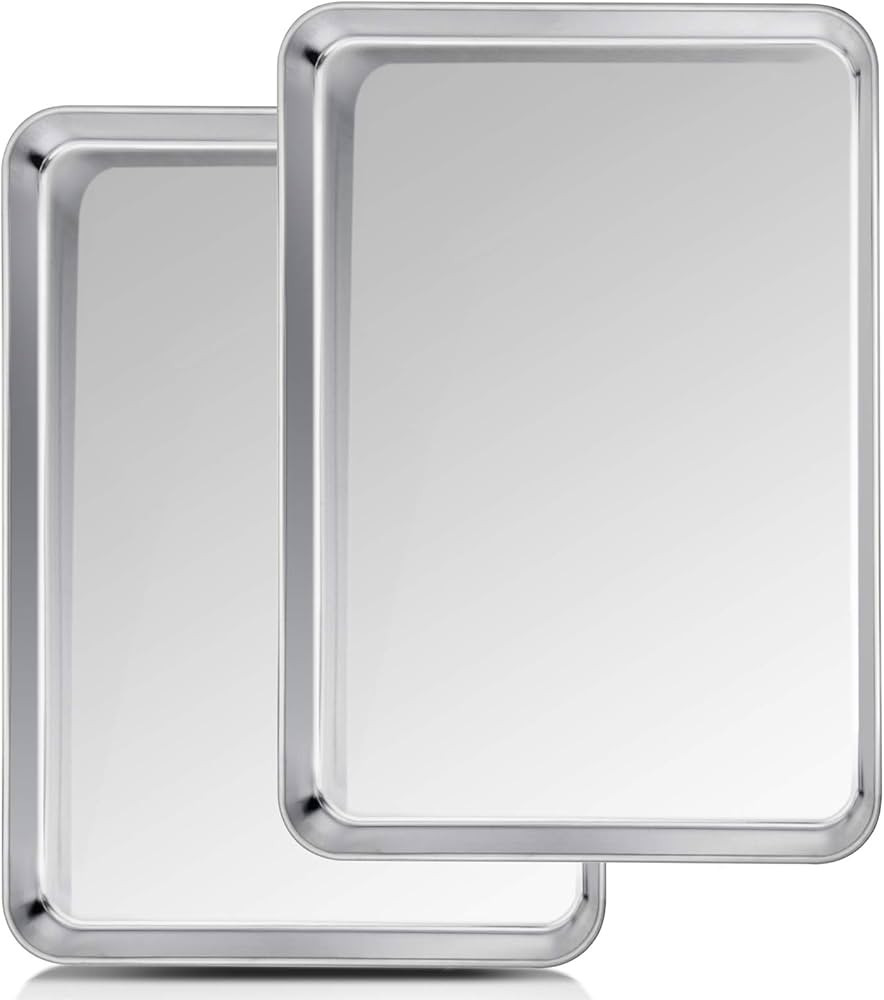 TeamFar Baking Sheet, 20’’×14’’×1’’, Cookie Sheet Half Sheet Baking Pans Stainless ... | Amazon (US)