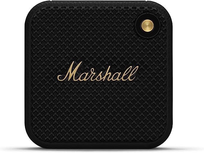 Marshall Willen Portable Bluetooth Speaker - Black & Brass | Amazon (US)