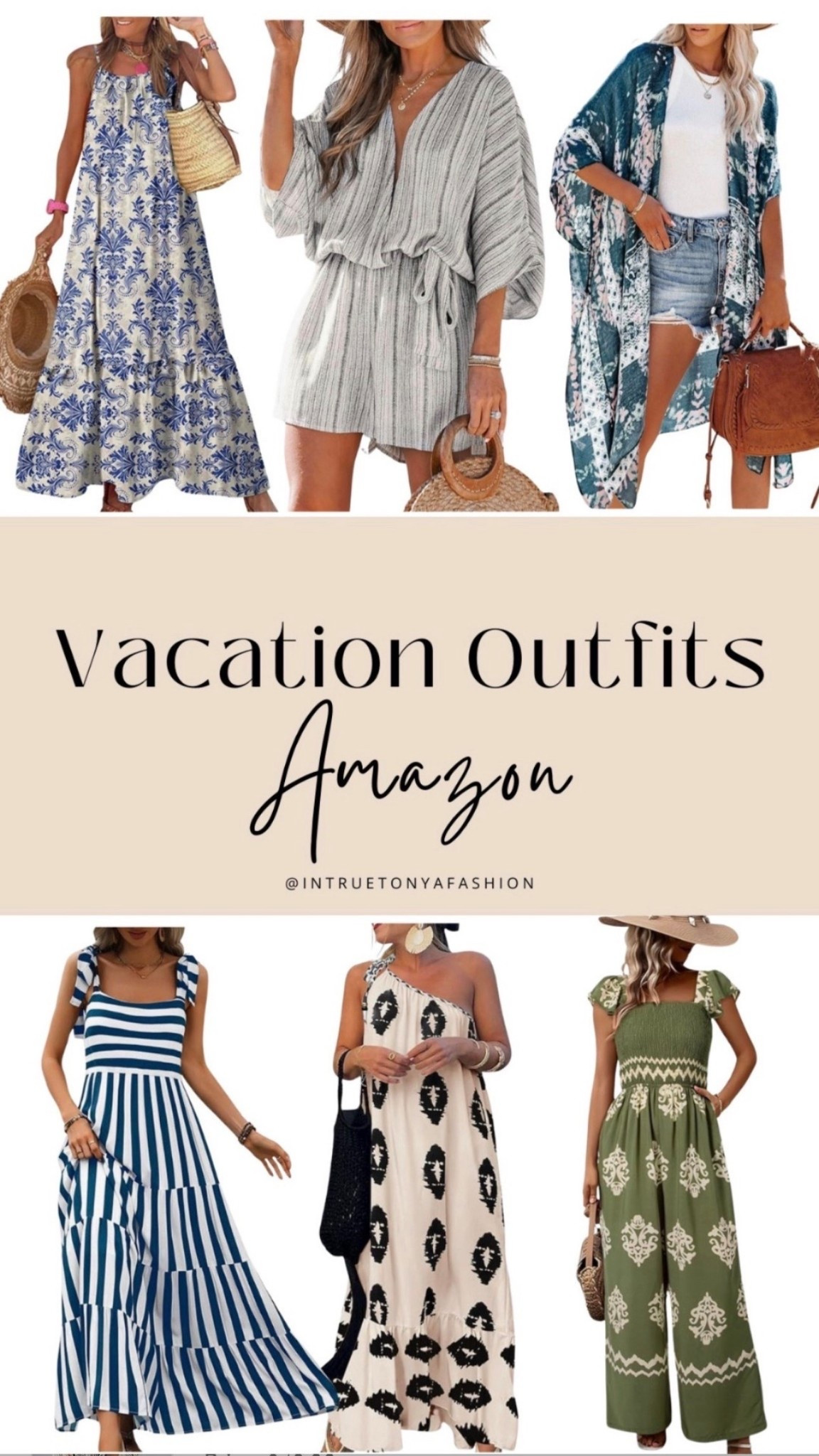 Vacation outfits from amazon 





vacation outfits, tropical outfits, beach outfits, beach clothes, resort wear 2026, summer outfits, beach vacation outfit 

#LTKTravel #LTKSaleAlert #LTKSeasonal