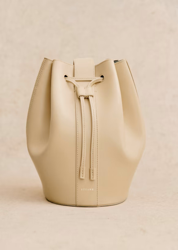 Marcel Bucket Bag - Smooth Sand  - Sézane | Sezane Paris
