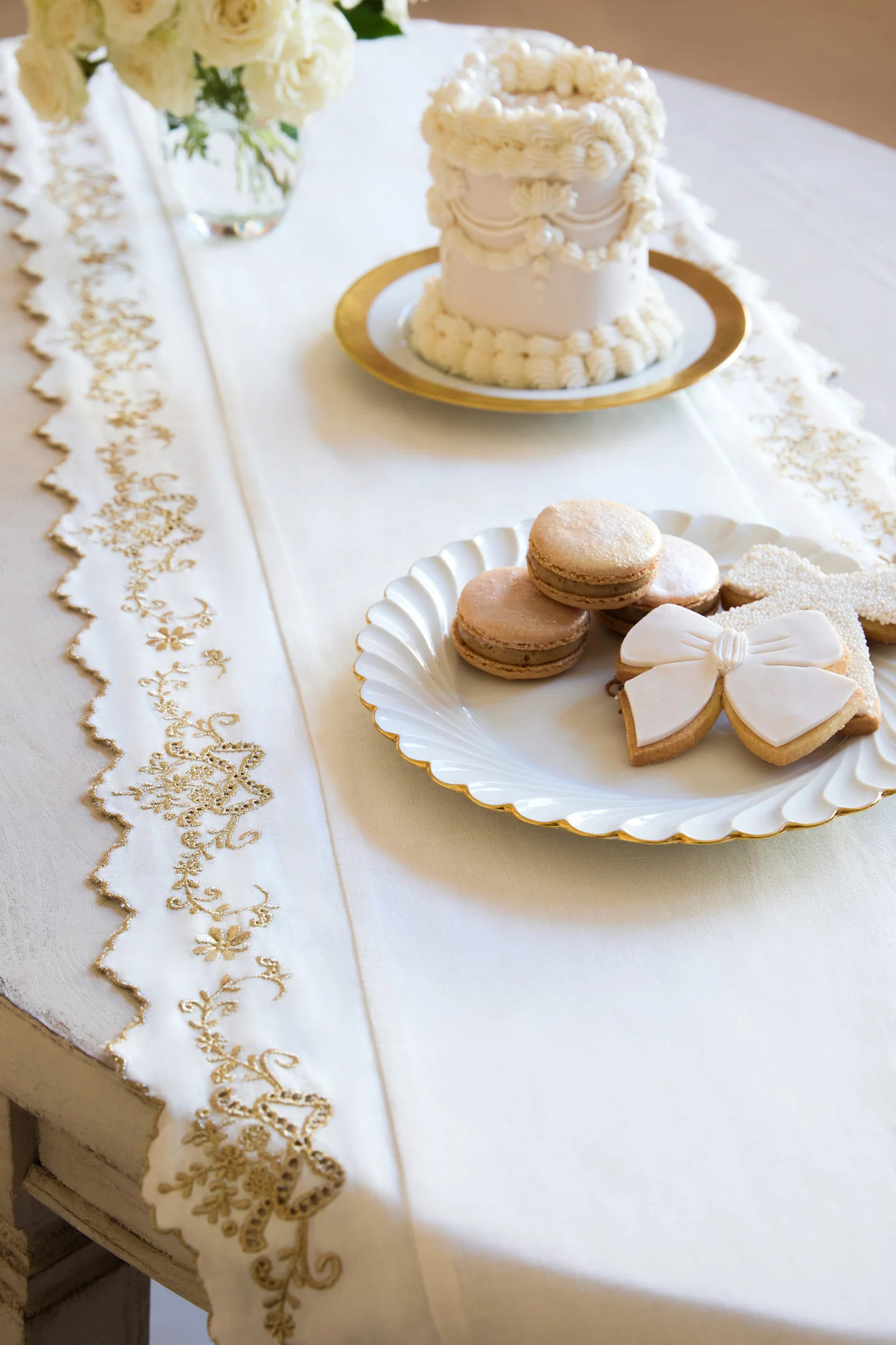 Winter Ribbon Table Runner | LoveShackFancy