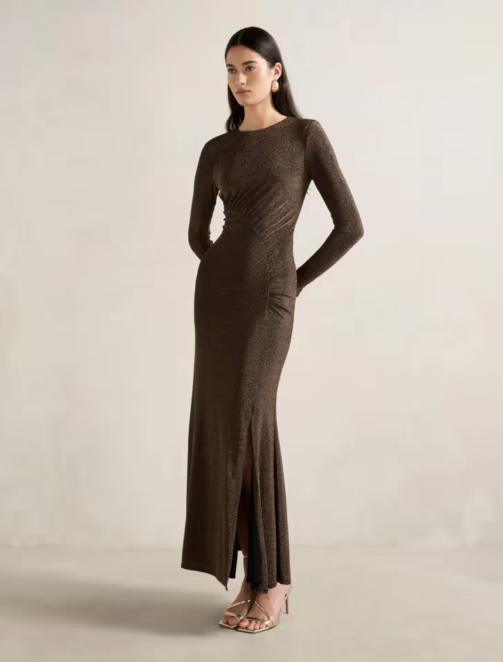 Farrah Glitter Draped Maxi | Ever New (CA)