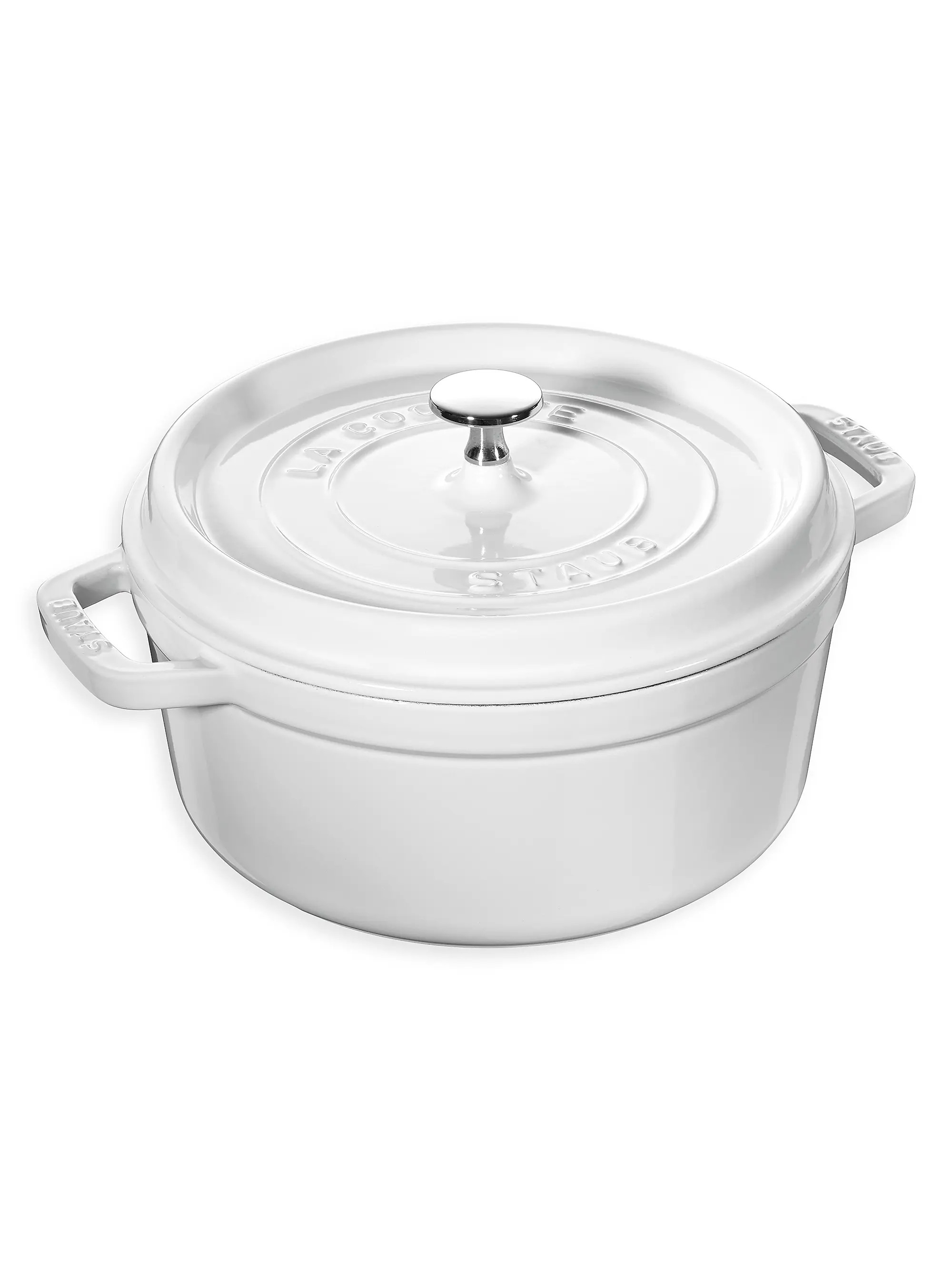 Cast Iron 4-qt Round Cocotte | Saks Fifth Avenue