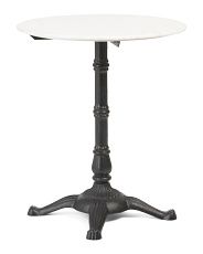 26in Marble Top Iron Bistro Table | TJ Maxx