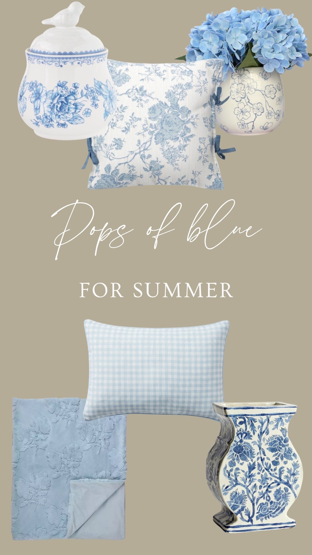 I love incorporating blue in my home decor this time of year🩵🌿

#LTKSeasonal #LTKHome