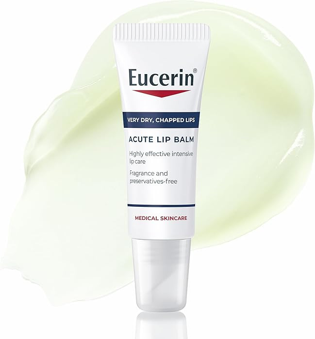 Eucerin Acute Lip Balm 10ml, Nourishing Lip Care for Very Dry, Chapped Lips, Dry Lips Treatment w... | Amazon (UK)