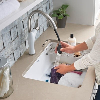 BLANCO 22-in x 25-in 1-Basin White Undermount Laundry Sink (1 Sinks Included) Lowes.com | Lowe's