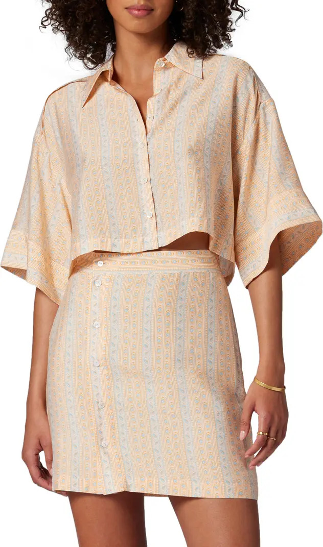 Esther Print Crop Shirt | Nordstrom Rack
