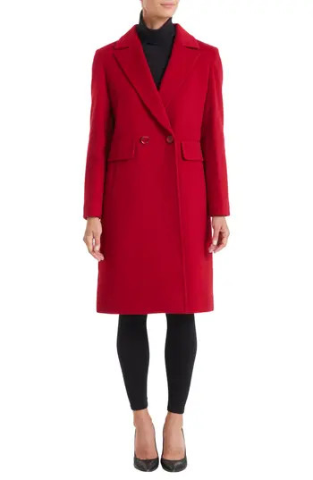 Sofia Cashmere Double-Breasted Wool Coat in Red at Nordstrom Rack, Size 2 | Nordstrom Rack