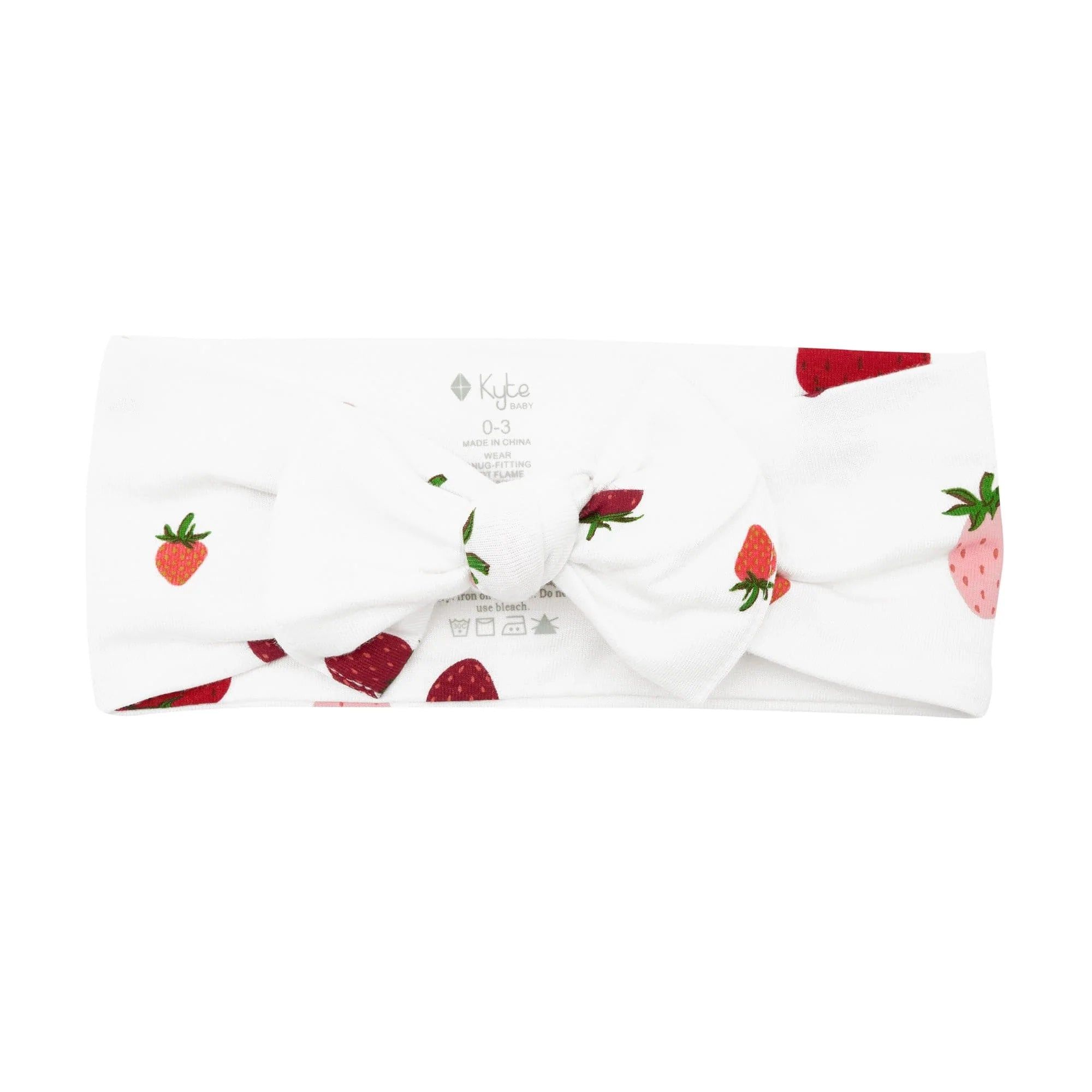 Bow in Strawberry | Kyte BABY