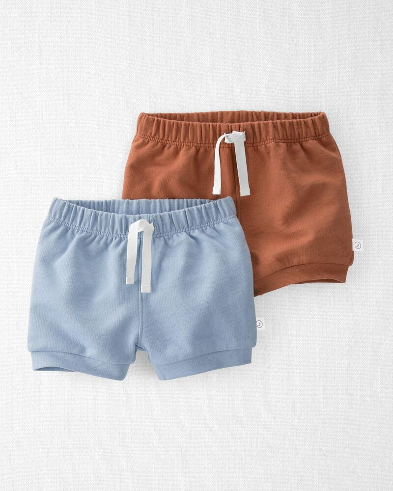 2-Pack Organic Soft Knit Shorts | Carter's