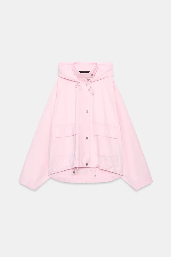 HOODED JACKET WITH ADJUSTABLE HEM | Zara AU