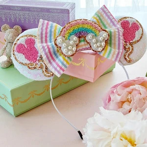 Iridescent Minnie Mouse Ears, Magic Mirror Mickey Mouse Ears, Disney Headband, Disney Gift, Minni... | Etsy (US)