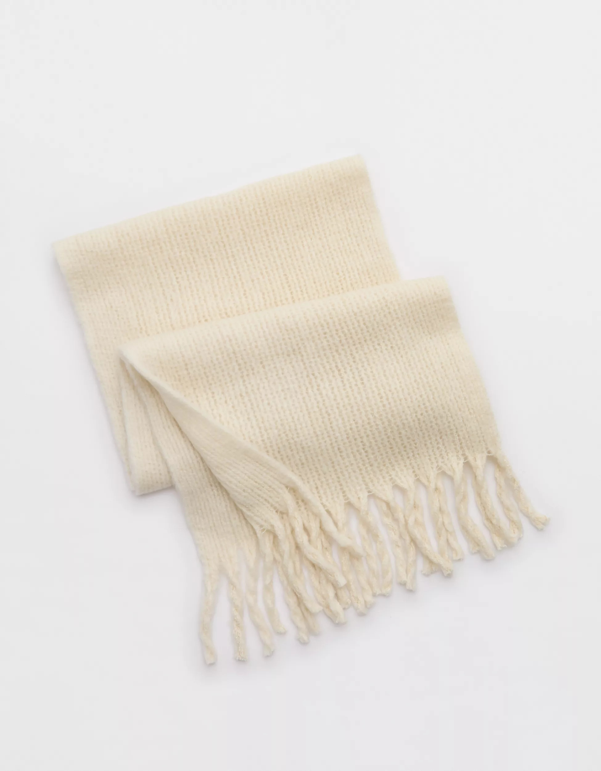 Aerie Fuzzy Knit Scarf | Aerie