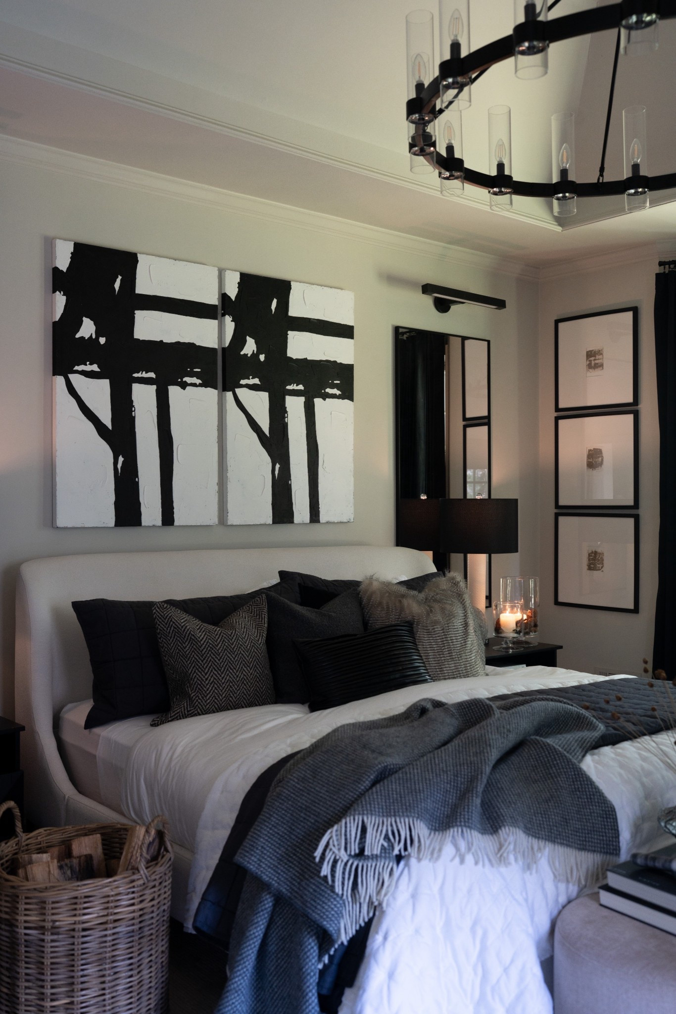 Who says cozy has to be beige and boring? Our bedroom is all about bold contrasts—moody blacks, layered textures, and a little rebellious drama. Cozy just got an upgrade.

#LTKStyleTip #LTKHome #LTKSeasonal