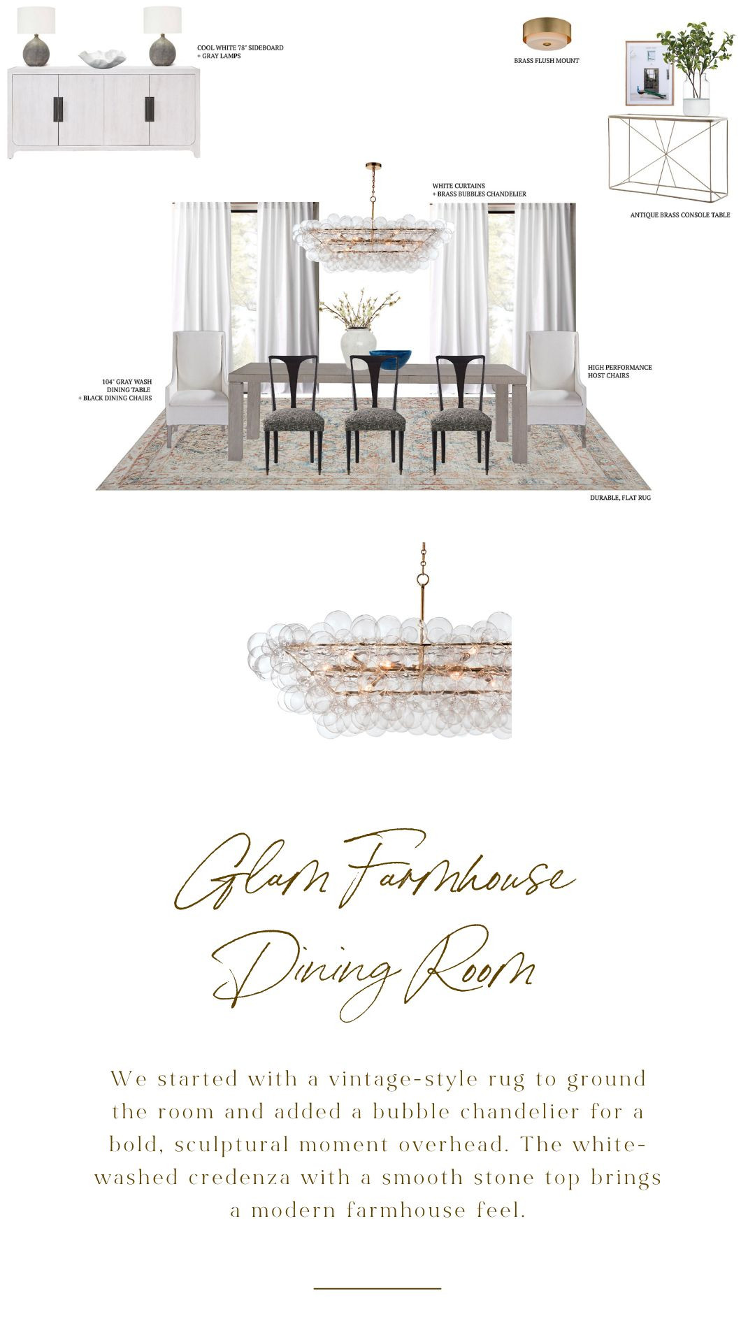 This dining room blends laid-back charm with modern glam—warm wood tones, soft neutral layers, and sculptural lighting that makes a quiet statement. It’s comfy enough for family dinners, and chic enough for hosting. Style and soul, all in one.

#diningroomdecor #modernfarmhouse #glamstyle #entertaininginspo #neutraldecor #designwithintention #LTKhome 

 #LTKHome #LTKFindsUnder100