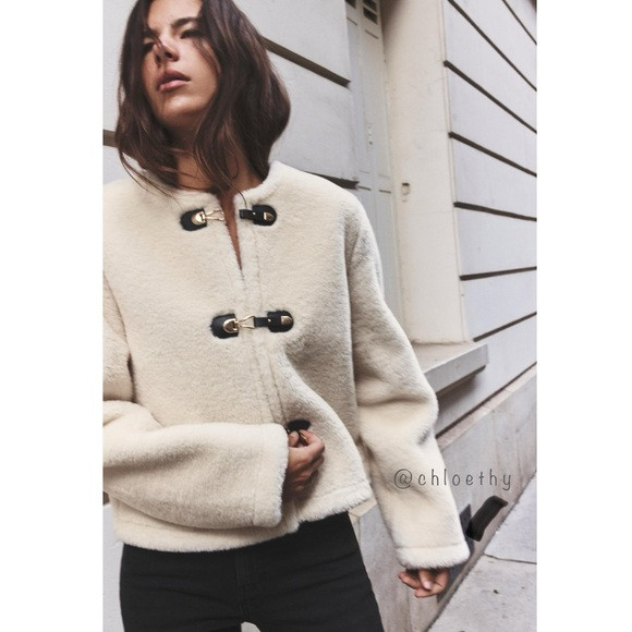 Zara DOUBLE-FACED TOGGLE JACKET | Poshmark