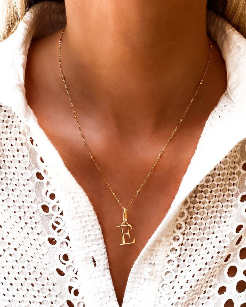 Initial Necklace (Gold) | Abbott Lyon