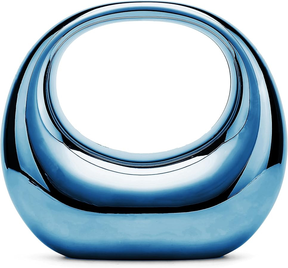 Metallic Womens Evening Bag Y2k Metallic Moon Shape Bag Acrylic Handbag Clutch Purse for Wedding ... | Amazon (US)