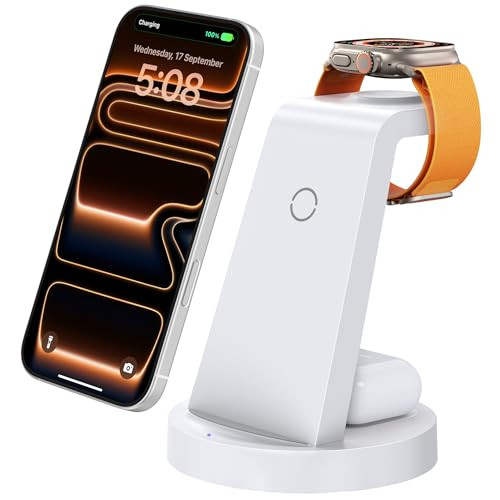 Anlmz 3 in 1 Charging Station for iPhone - Wireless Charger for Apple Products Multiple Devices -... | Amazon (US)