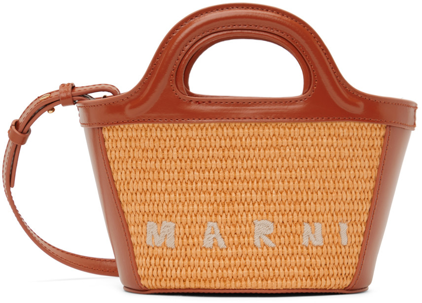 Marni Orange Tropicalia Micro Tote | SSENSE