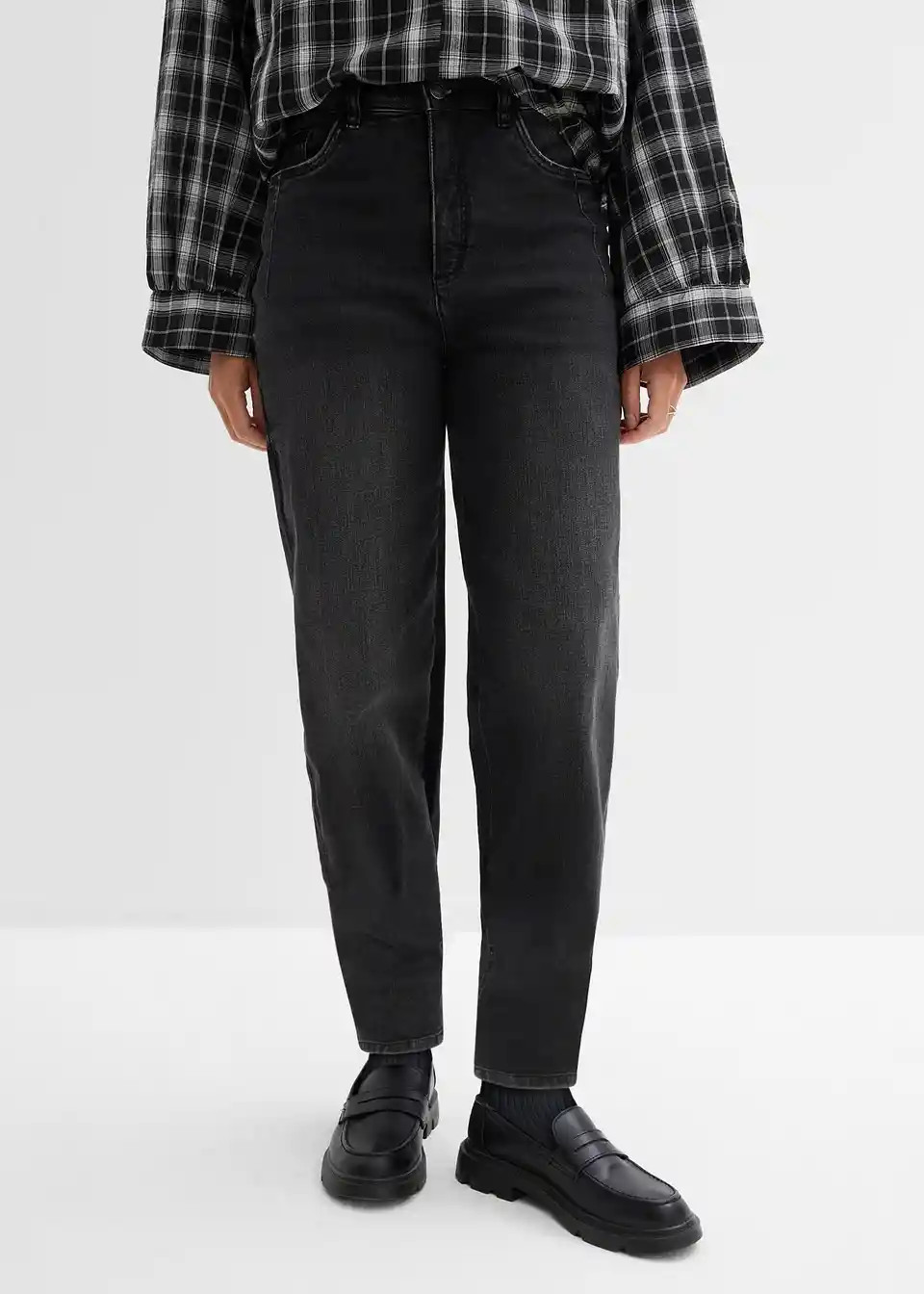 Barrel-Jeans, High Waist, Bio-Baumwolle | Bonprix DE