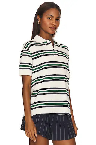 Leisure Polo Top in Ivory Moss | Revolve Clothing (Global)