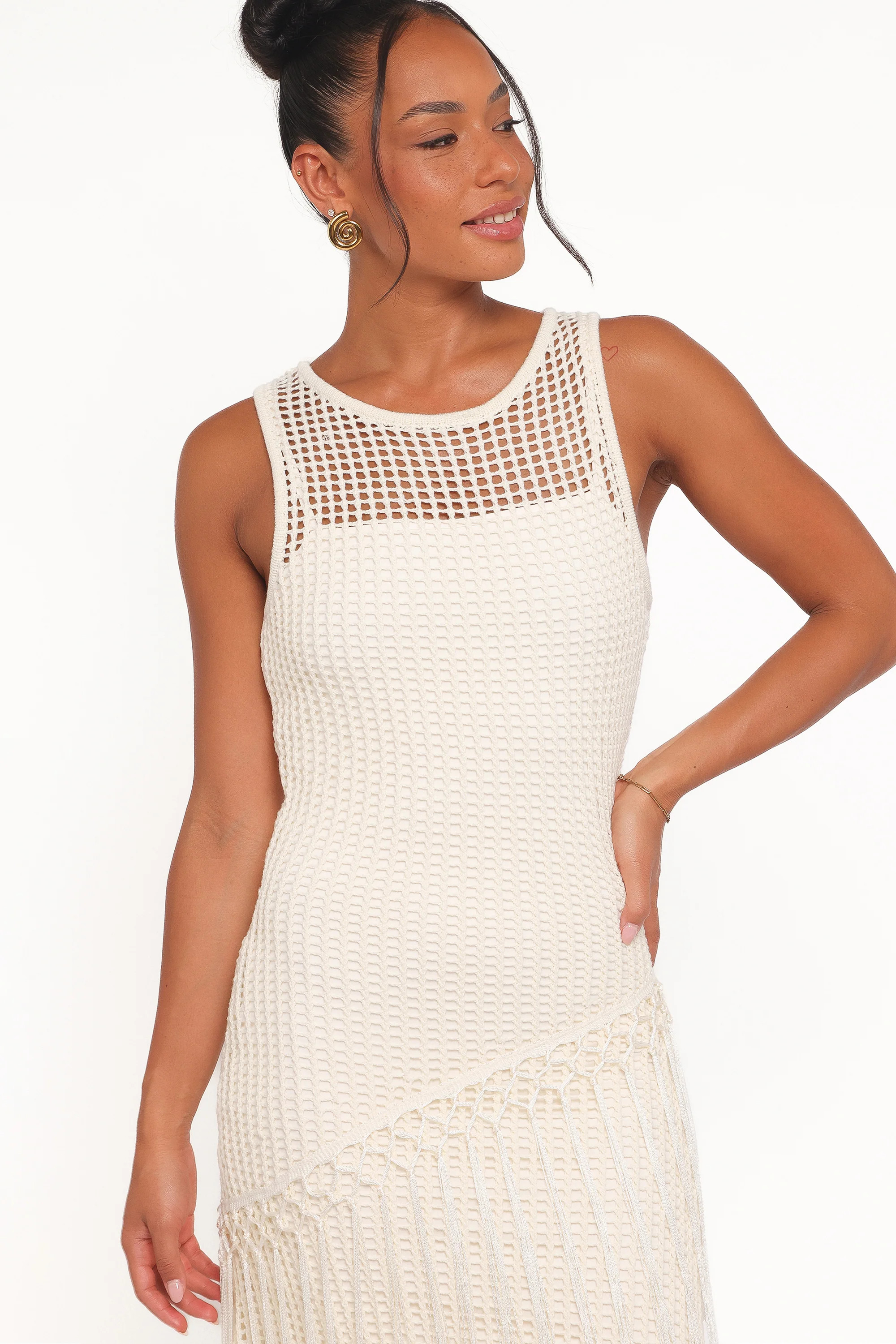 Adella Midi Dress - Natural | Petal & Pup (US)