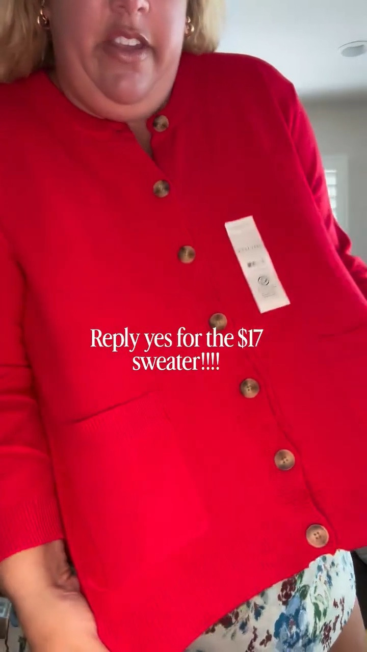 Red sweater for fall!