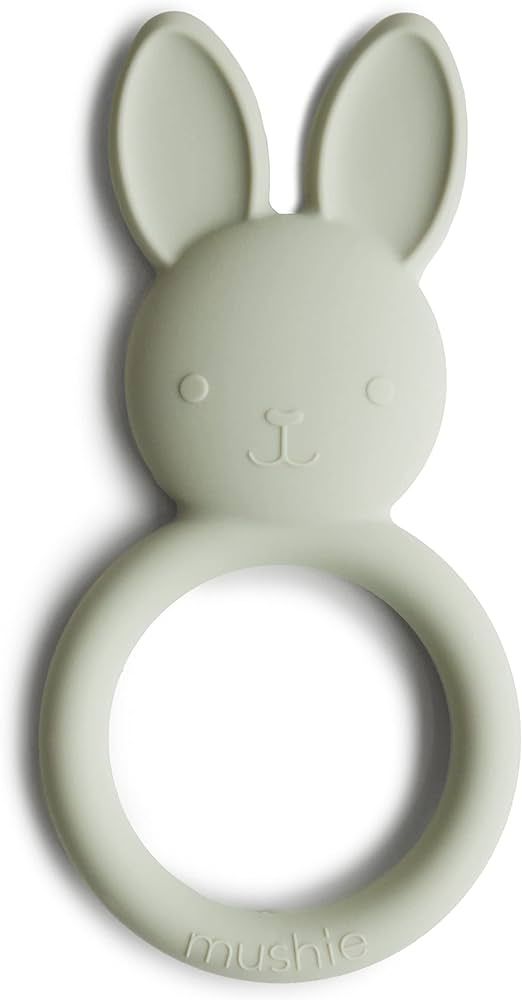 mushie Silicone Baby Teether Toy | Bunny | Amazon (US)