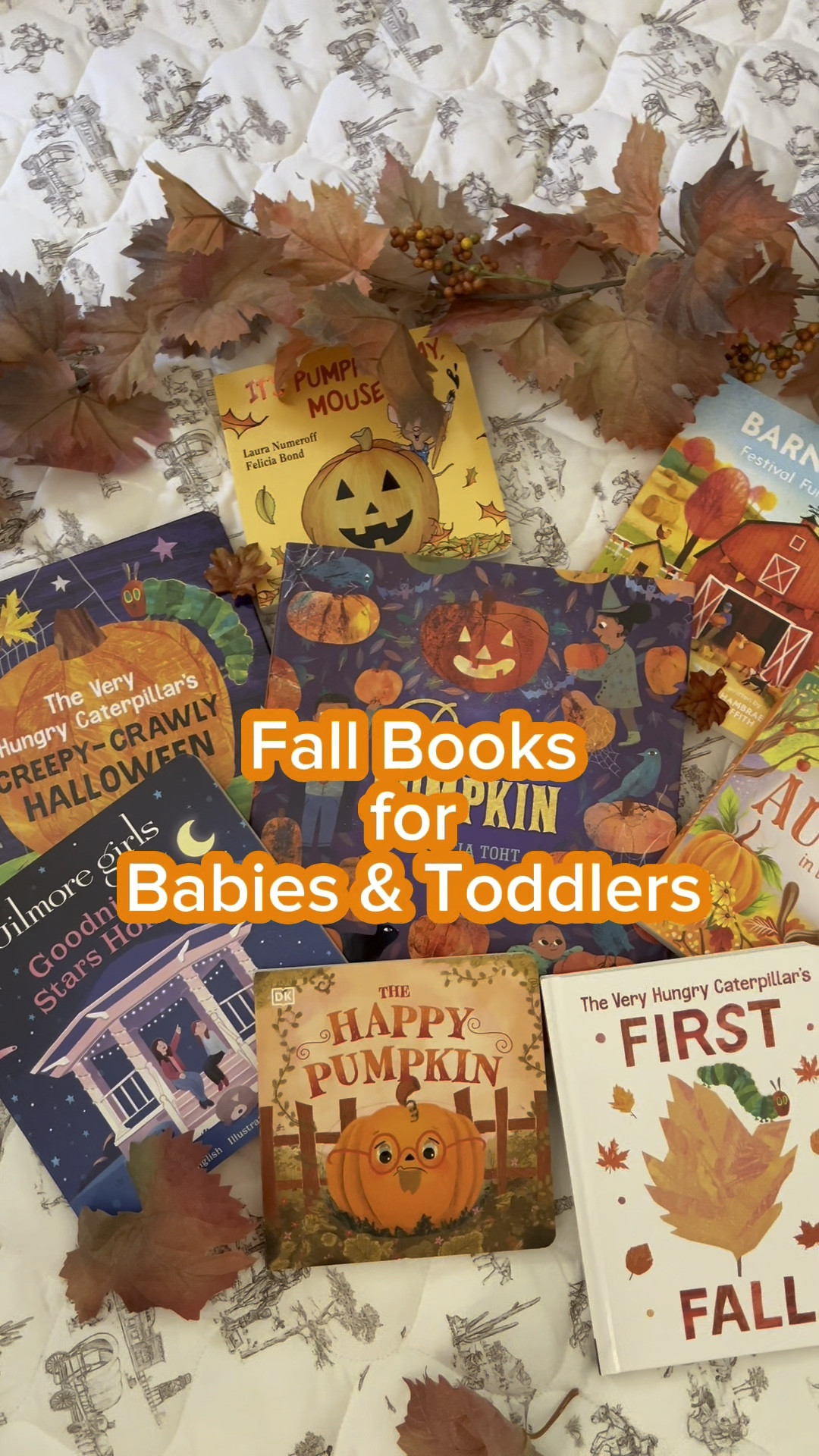 Fall & Halloween books for baby & toddlers 


Story Time | screen free activities | babies first fall | autumn library | kids stories | nursery decor | bookshelf 

#LTKkids #LTKSeasonal #LTKbaby