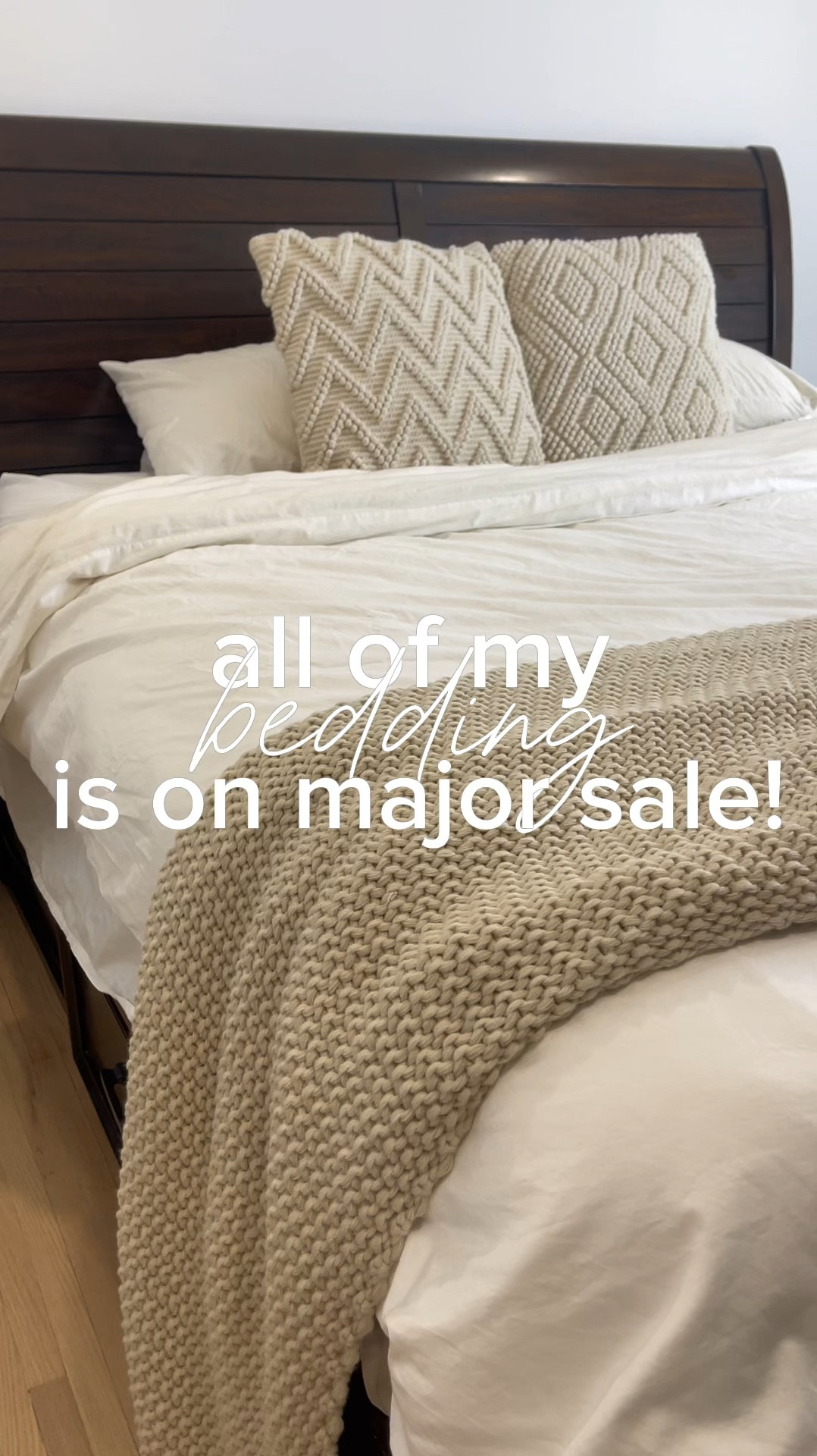 All of my bedding is on sale for target circle week and early Amazon prime deals!! Refresh and makeover your primary bedroom for under $200!! 

Affordable bedroom, neutral cozy modern organic bedroom, viral Beckham pillows, casaluna blanket, target sale, Amazon prime deals, satin pillow cases, duvet insert and comforter 

#LTKVideo #LTKHome #LTKSaleAlert