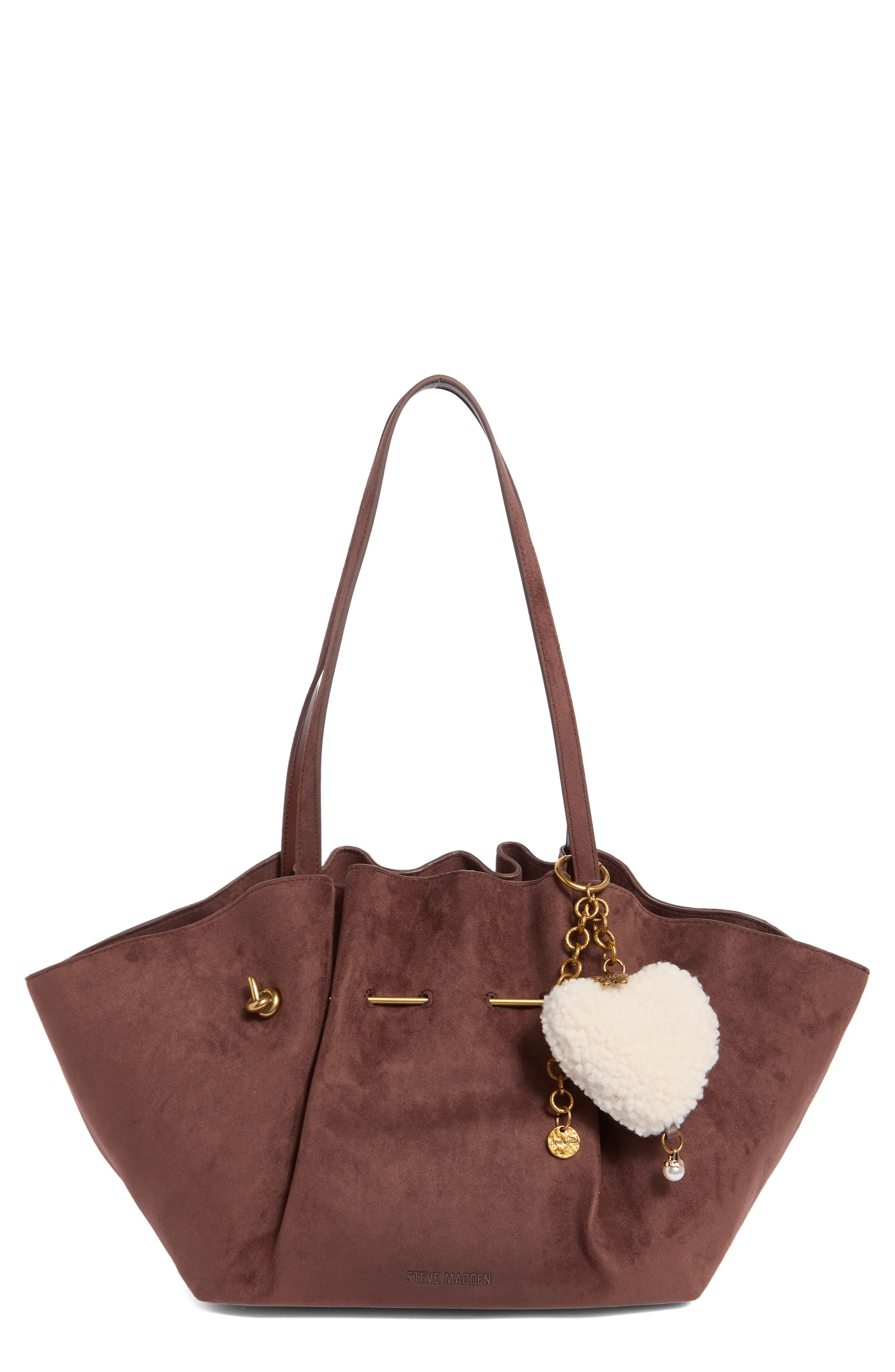 Steve Madden Bleanne Faux Suede Tote in Espresso Brown Suede at Nordstrom Rack | Nordstrom Rack