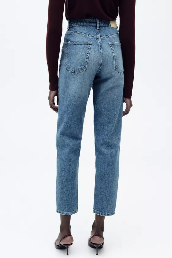Z1975 HIGH RISE SLIM MOM LEG JEANS | Zara US