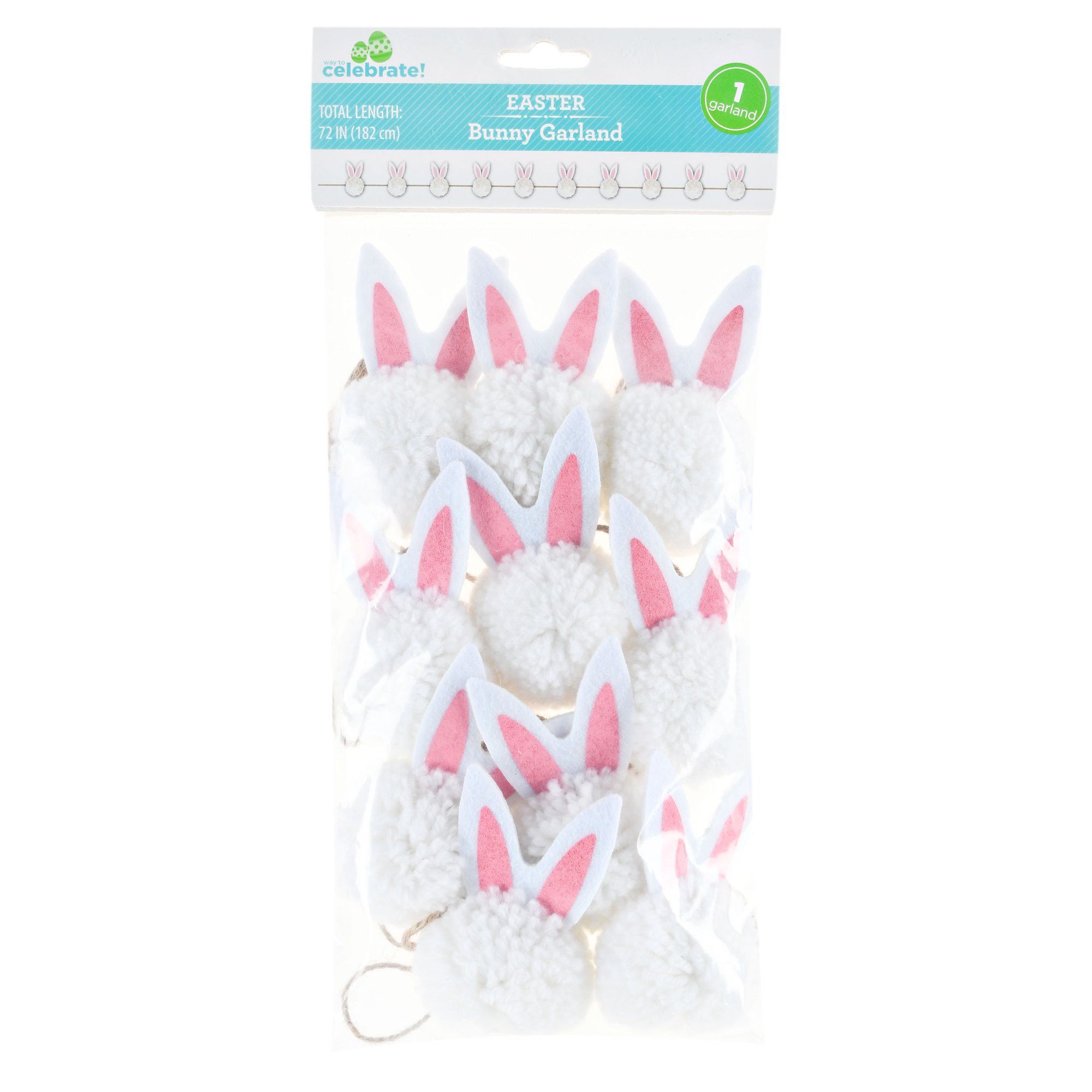 Way To Celebrate Easter Garland, Bunnies, 72" | Walmart (US)