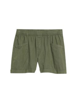 High-Waisted Linen-Blend Shorts for Women -- 3.5-inch inseam | Old Navy (US)