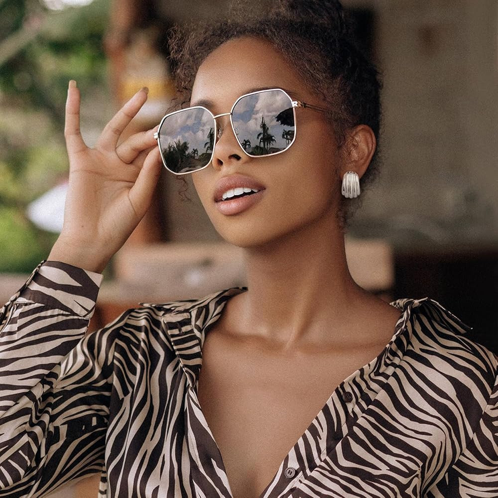 MUYAN Chunky Gold Textured Earrings for Women Trendy Minimalist Large Chunky Studs Fashion Jewelr... | Amazon (US)