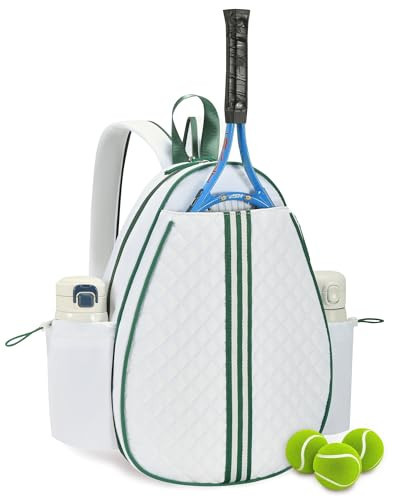 Sucipi Tennis Bag, Stylish Quilted Tennis Backpack, Water Resistant Tennis Racket Bags for Women, Suitable for Tennis, Pickleball and Badminton | Amazon (US)