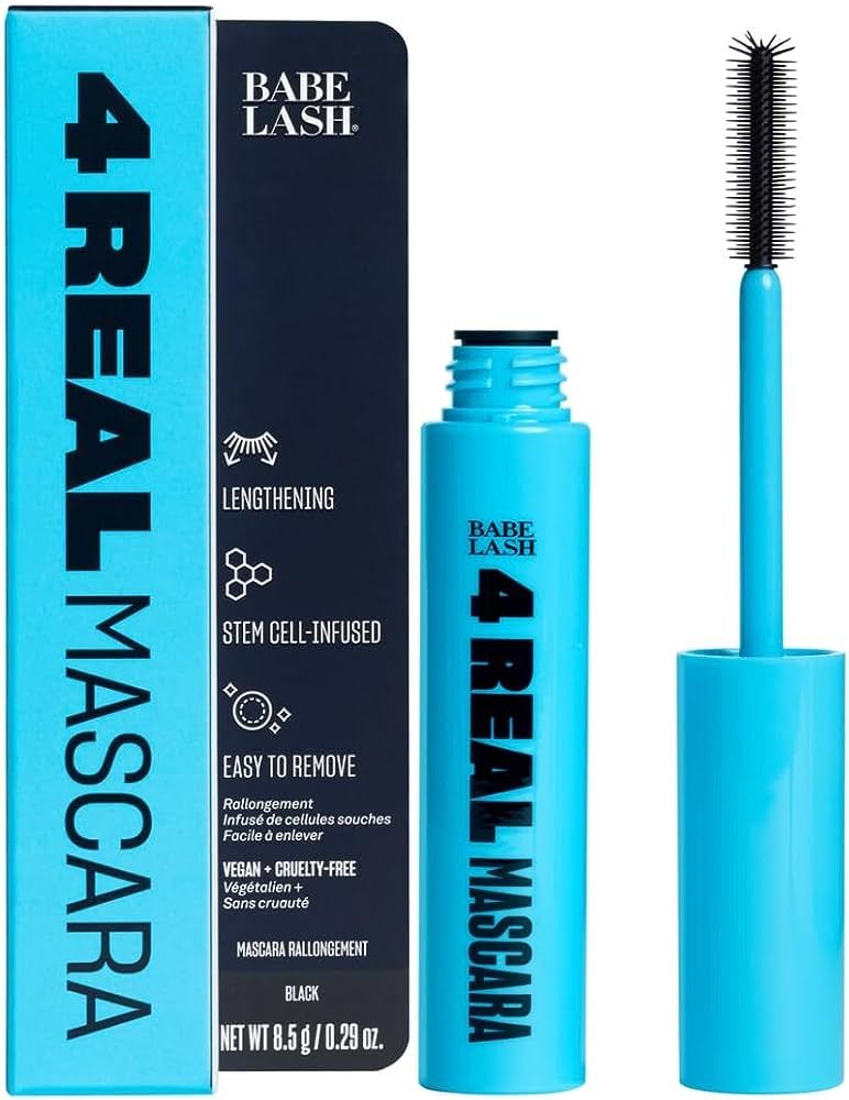 Babe Original 4 Real Mascara Black for Volume, Length, and Lift in Eyelashes, Defined & Flutterly... | Amazon (US)