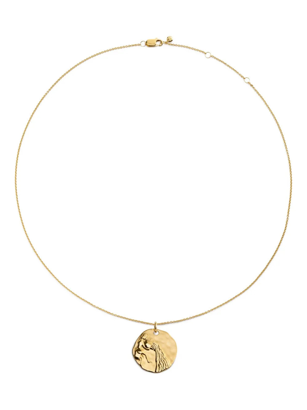 Monica Vinader GP Zodiac Aquarius necklace - Gold | Farfetch Global